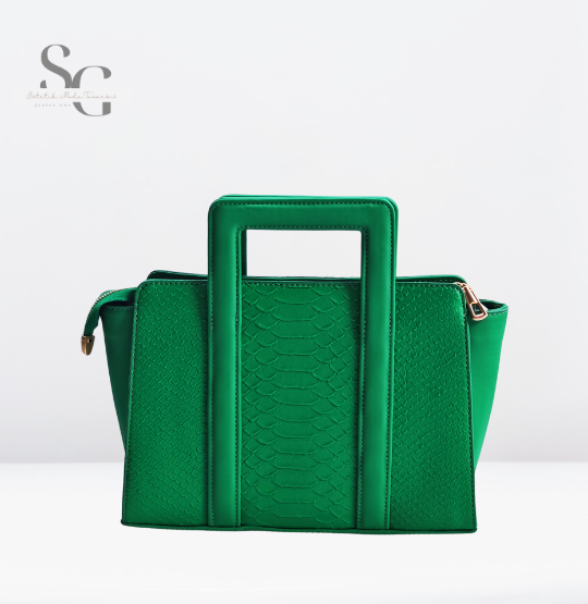 Green Crocodile Kol Çantası
